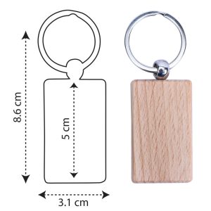 WOODEN KEYCHAINS
