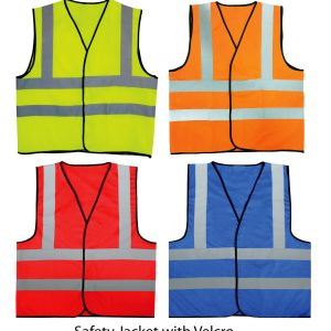 SAFETY JACKET WITH VELCRO & ZIP