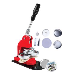 PM-RED & BLUE – PIN BADGE PUNCHING MACHINE