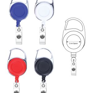 CARABINER REEL BADGE